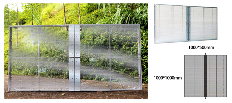 Full Color Indoor Transparent LED Screen P3.91-P7.82 Quick Installation