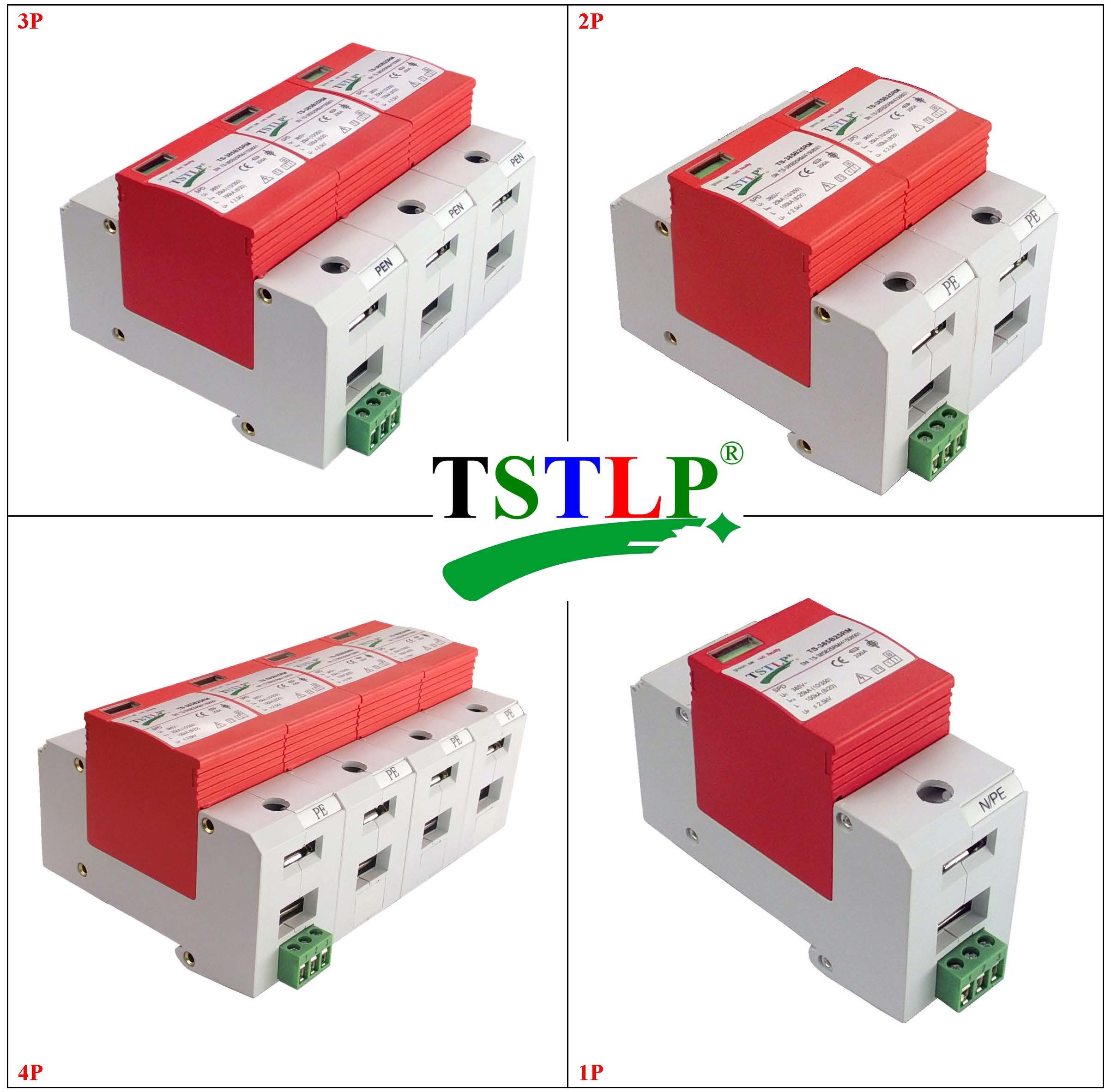 40kA Mov Type Lightning Surge Arrester Class 1 For Distribution Room / Cabinet