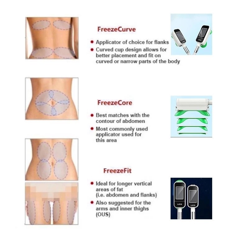 500W 40Khz Cryolipolysis Slimming Machine 3 Vacuum Handles Body Shaping