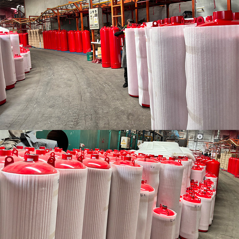 FM200 Fire Cylinder Red Temperature 0C To 50C For Space-Saving Fire Suppression