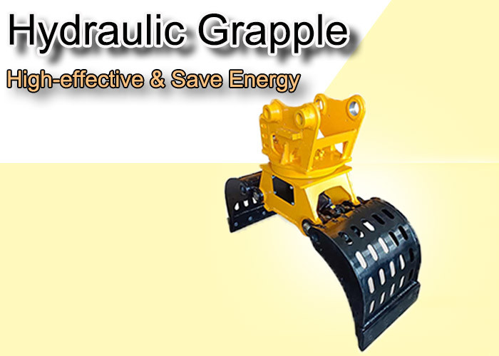 OEM 360 Degrees Rotation Hydraulic Grapple For 4-55tons Excavator