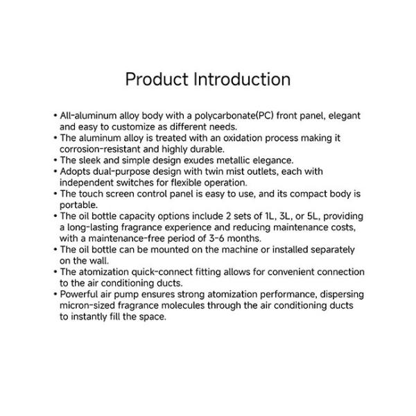 SA12 2.5L Aromatherapy Diffuser HVAC Commercial Fragrance Diffuser