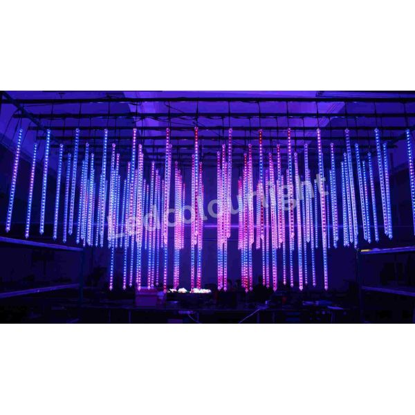 30mm 1M RGB Pixel 3D LED Meteor Light Tube for Theme Parks and Festivals