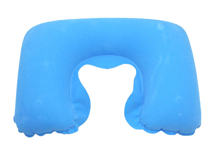44 * 27cm Waterproof Inflatable Travel Neck Pillow For Camping / Outdoor