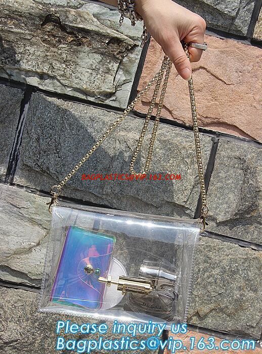 Fashion PVC Tote Bag Shoulder Handbag Transparent PVC Beach Bag, Fashion transparent pvc ladies shoulder bag crossbody s