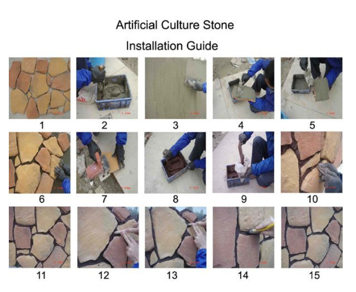 Scattered Artificial Stone Various Colors And Shapes For Villas