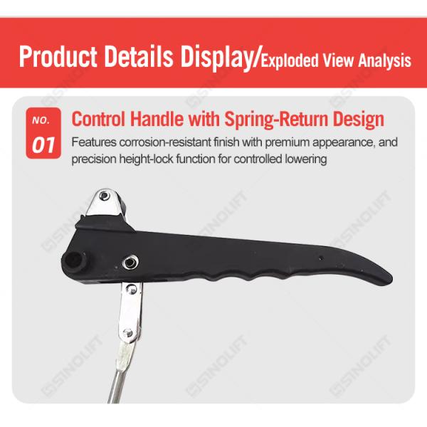 Ergonomic Pallet Truck Handle with Rubber Grip - Multi-Model Compatible