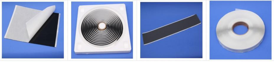 Black Butyl Rubber Tape Glue For Waterproofing Insulation
