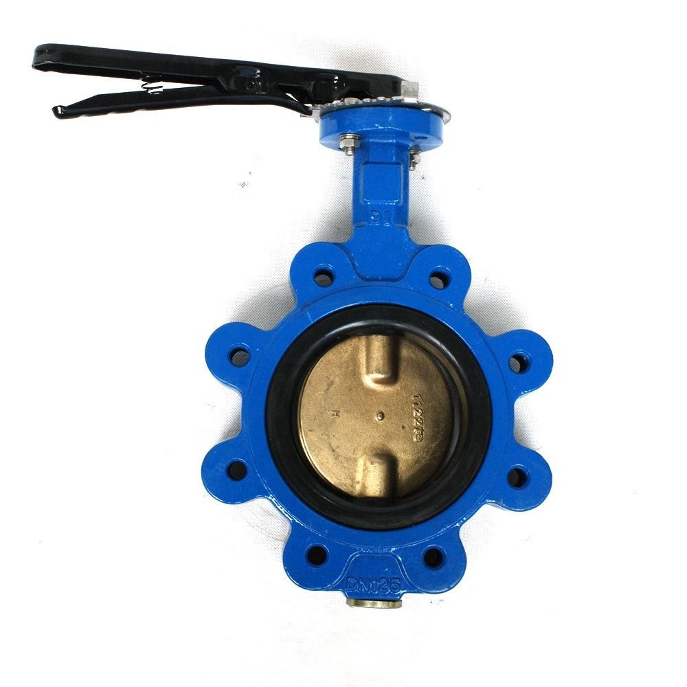 Good quality ansi din jis CI DI WCB SS Lugged type butterfly valve