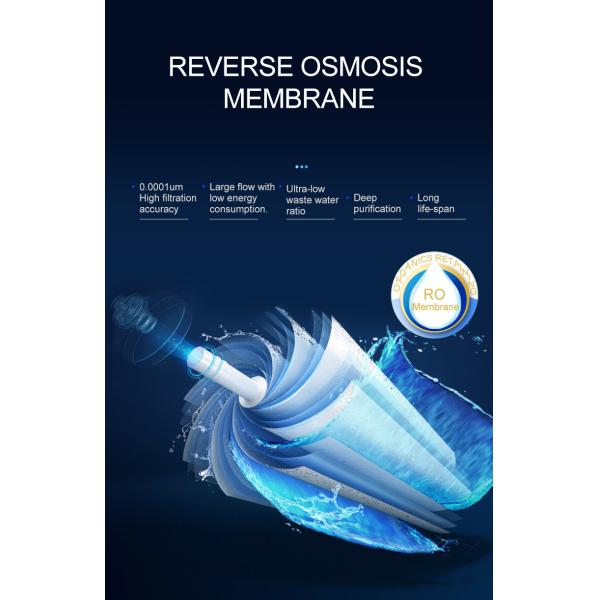 Under Sink 75GDP Reverse Osmosis Purifier , Multipurpose RO System Water Purifier