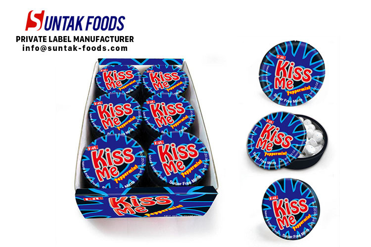 Mini Promotional Strong Breath Mints Candy / Sugarless Hard Candy 12g