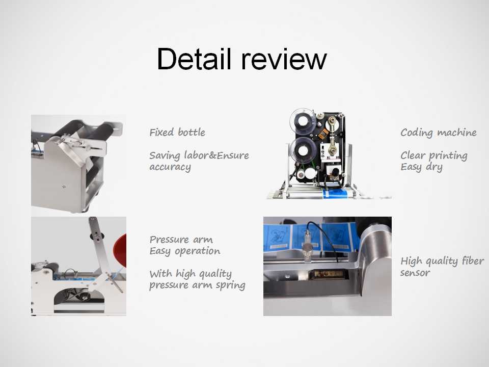 High Accuracy Round Bottle Labeling Machine , Semi Automatic Labeling Machine