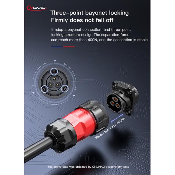 CNLINKO 4 Pin Industry Socket 110 Volt Electrical Plugs and Sockets Waterproof for Light Cable Plug Connector