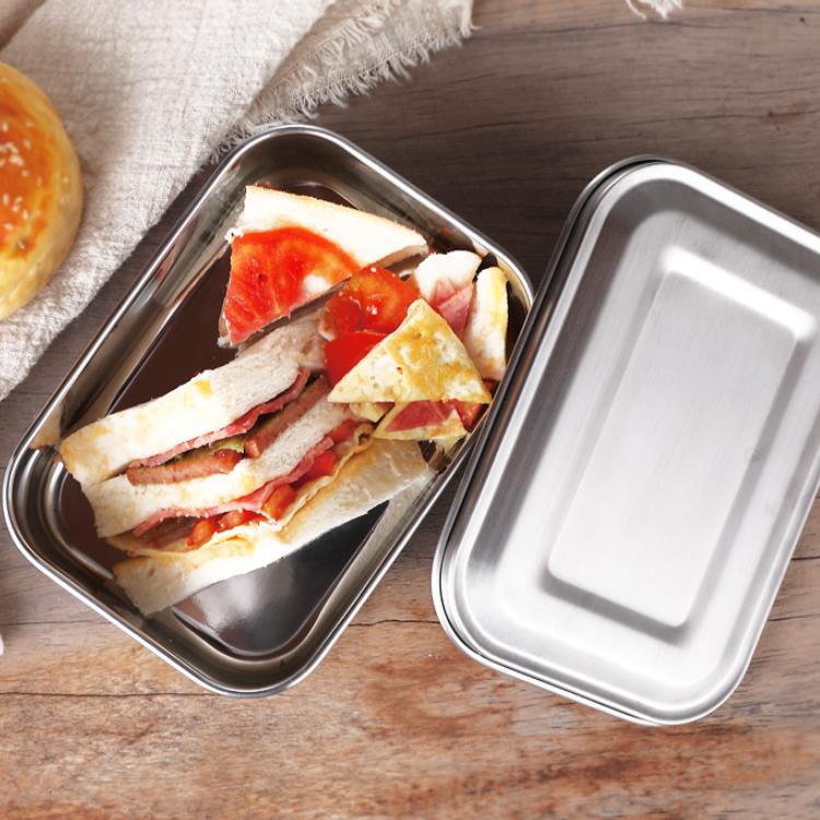Eco - Friendly Stainless Steel Lunch Box Personalised Bento Box Containers