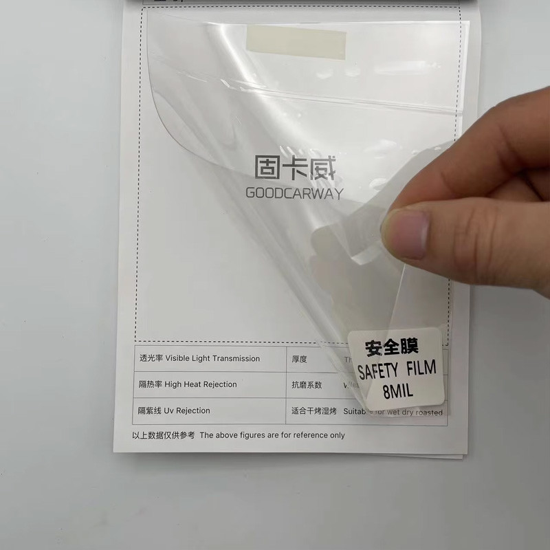 Safety Film 2mil 4mil 8mil 12mil Building Film Clear Explosion Proof