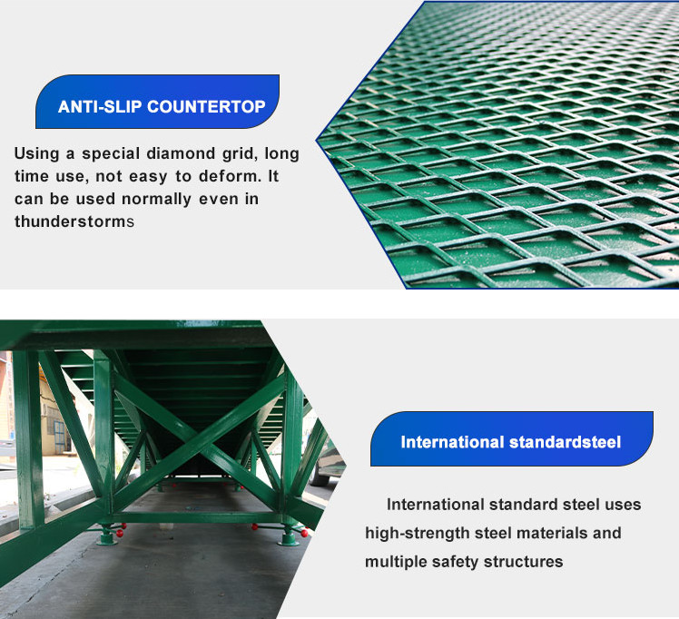 Ground 10T Portable Loading Dock Yard Ramp Moveable Dock Ramp