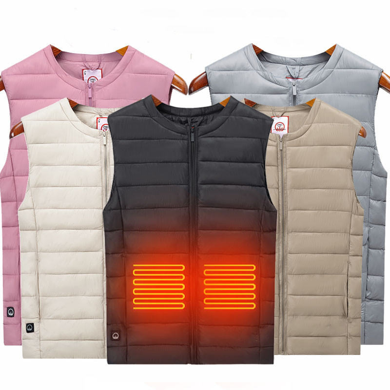 Unisex Electric Heated Vest With Customizable Heating Settings For Personalized Comfort