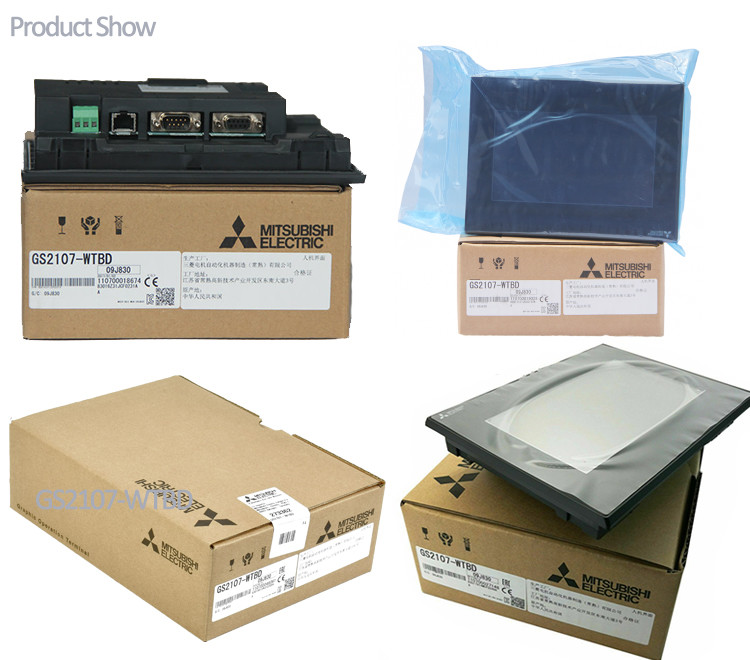 TFT LCD 7 Inch Mitsubishi HMI Touch Screen Black GS2107-WTBD