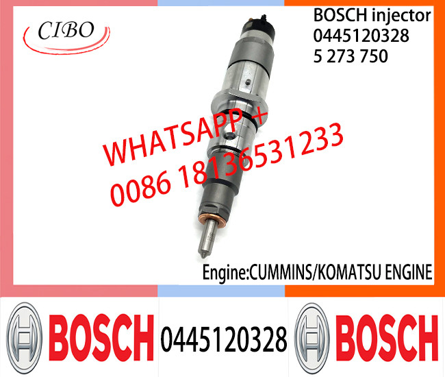 BOSCH 0445120328 Neutral Diesel Fuel Injector Assembly 0445120328 5273750 For CUMMINS/KOMATSU Engine