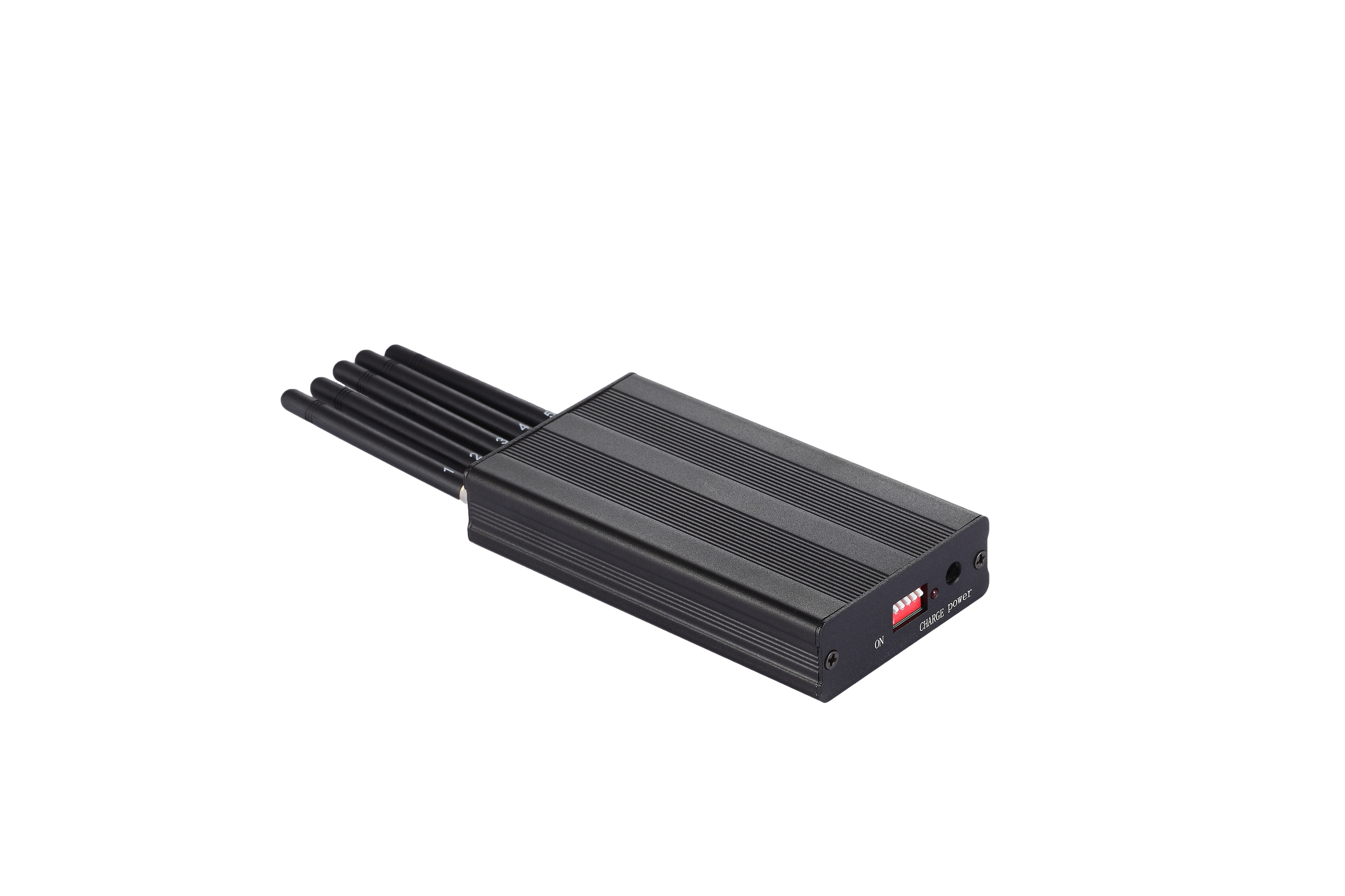 5 Antennas GPS Signal Jammer 20m Handheld Mobile Phone WIFI For Indoor