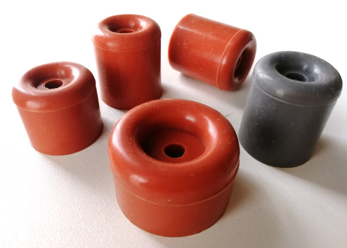 Multi Colored Round Rubber Door Stop / Furniture Leg Caps Eco Friendly