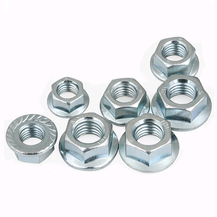 Metric Measurement System DIN 6923 Galvanized Hex Flange Nut With Bolt Accetable OEM