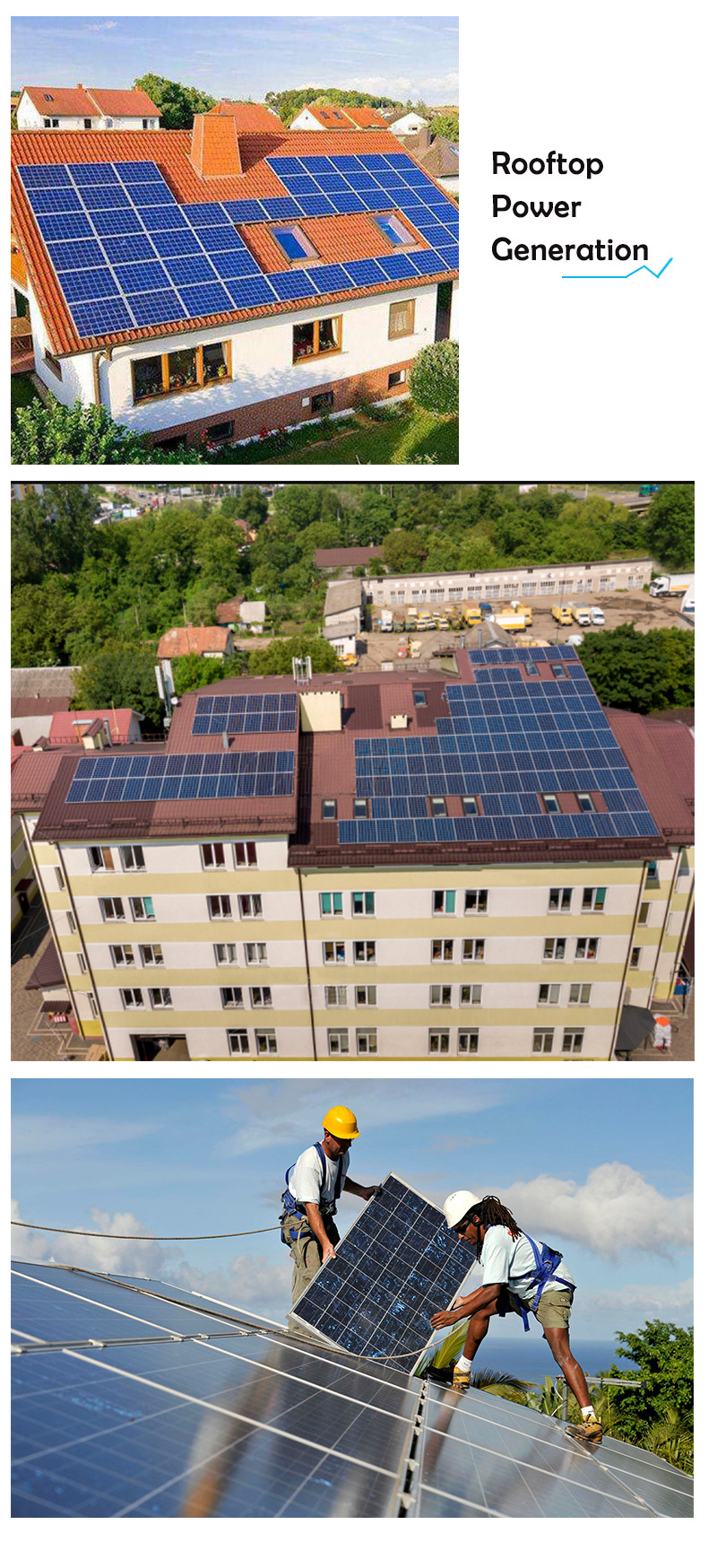 Off Grid Solar Power System IP65 House Hybrid Panel Energy For Home