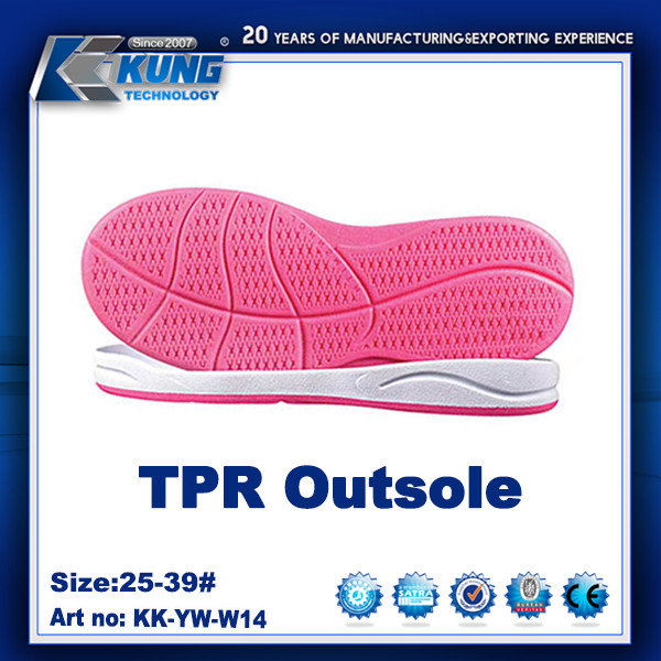 Flat Thick Rubber EVA Outer Sole Lightweight Abrasion Resistant