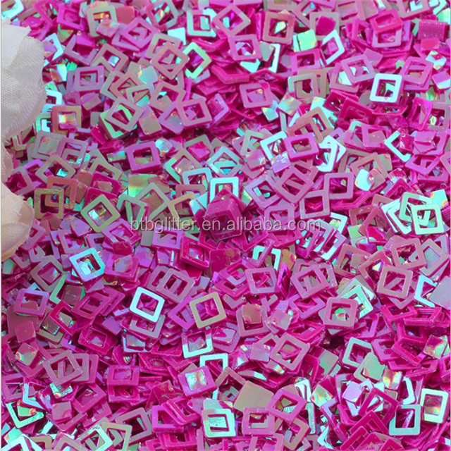 Transform Your Nails with Colourful Nail Beauty Products Plastic Blank Square Pieces Sequined Fluorescent Pieces and More