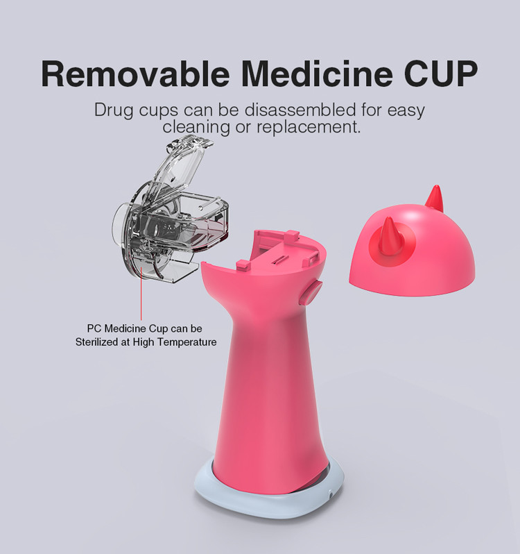 CE ISO Portable Mesh Atomiser Inhaler Jet Nebulizer Machine