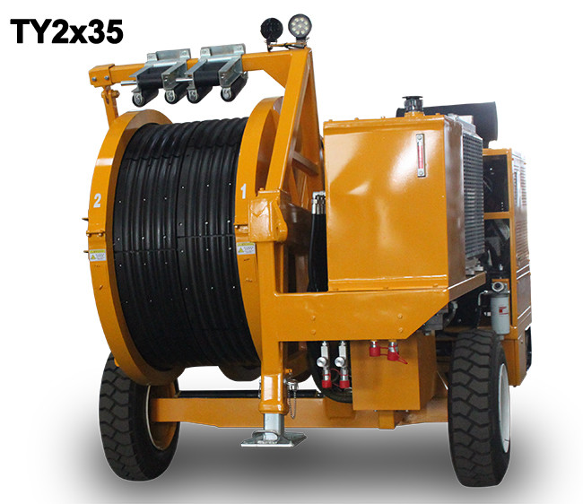 Tension Stringing Equipment Hydraulic Tensioner 77kw 103hp Diesel