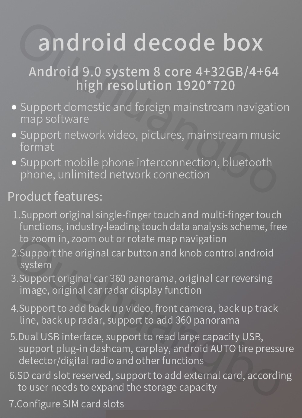 Ouchuangbo wholesale upgrade original car screen for 12.3 inch Porsche Cayenne 2018 android 9.0 OS 4GB+64GB