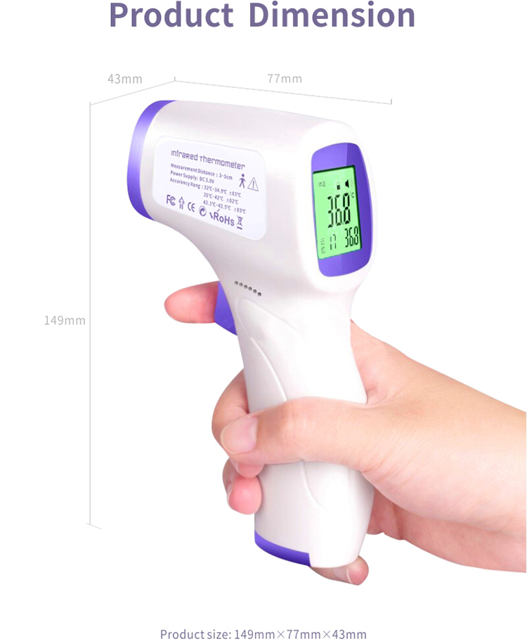 Best Baby Non Contact Forehead Ear Digital Infrared Thermometer Temperature Gun