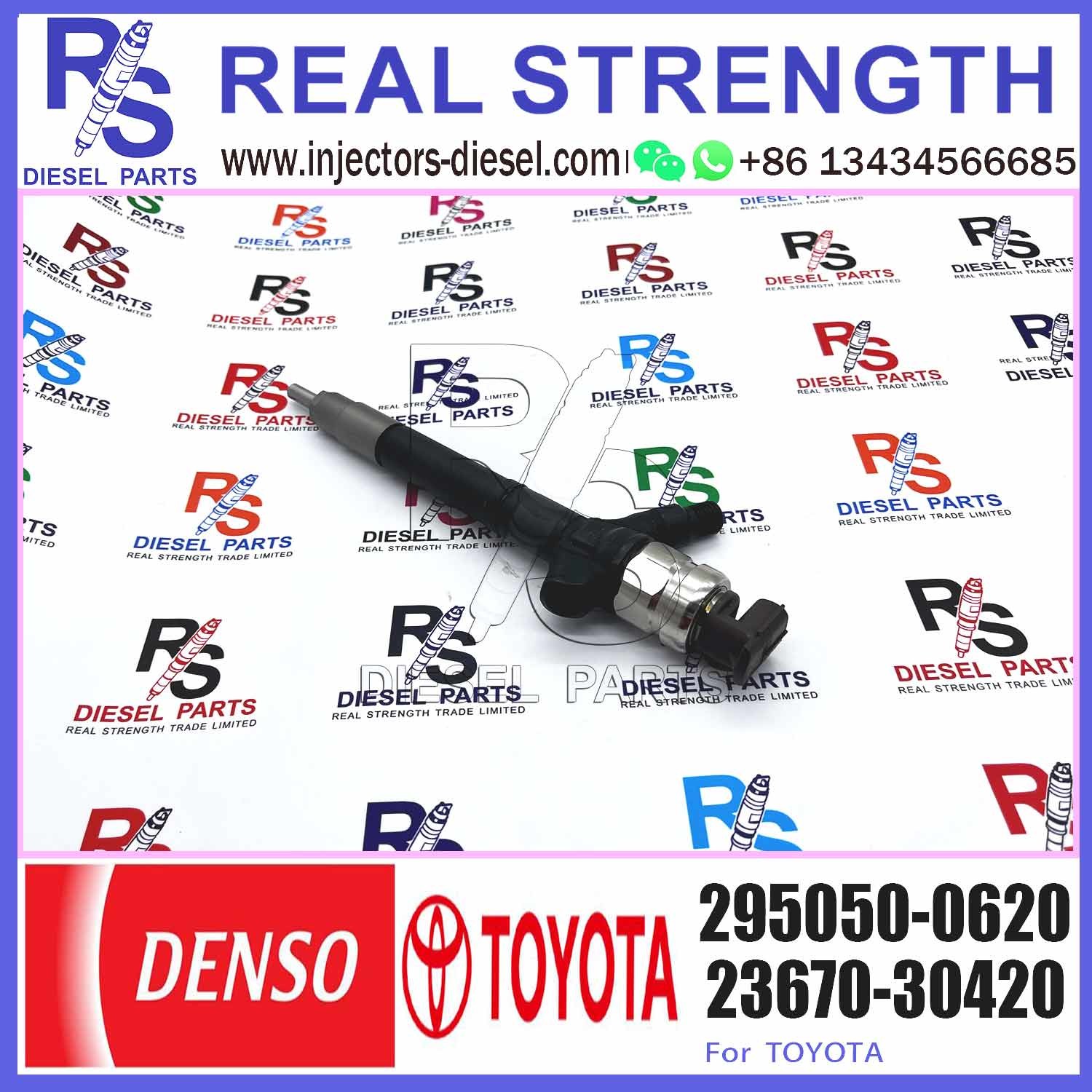 295050 0620 Diesel Parts 2950500620 Common Rail Diesel Injection 295050-0620 For Toyota Hilux 2KD-FTV