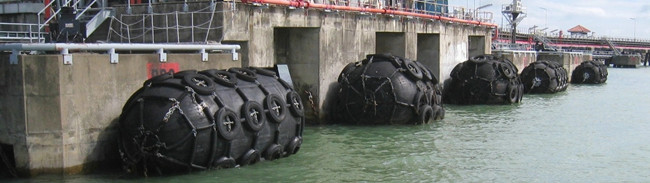2m 3m 4meter Pneumatic Marine Rubber Fender with Tire Chain