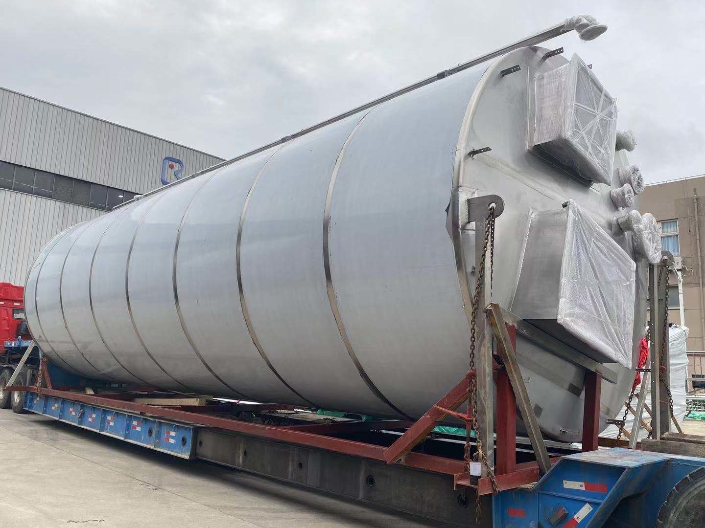 Outdoor Stainless Steel Tanks Milk Storage Silo 10000 Gallon