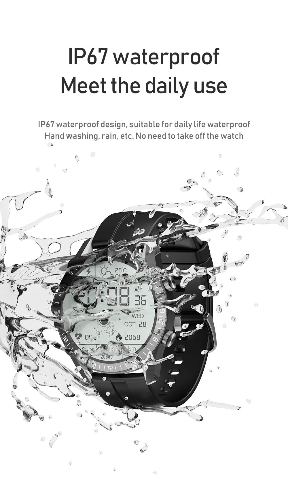 HL59 Smartwatch Electronic Couples 1.28 inch ECG PPG Blood Pressure Watch No Camera