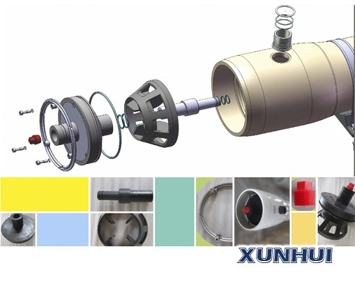 2.5" FRP Reverse Osmosis Pressure Vessel for reverse osmosis water treatment 300psi end port
