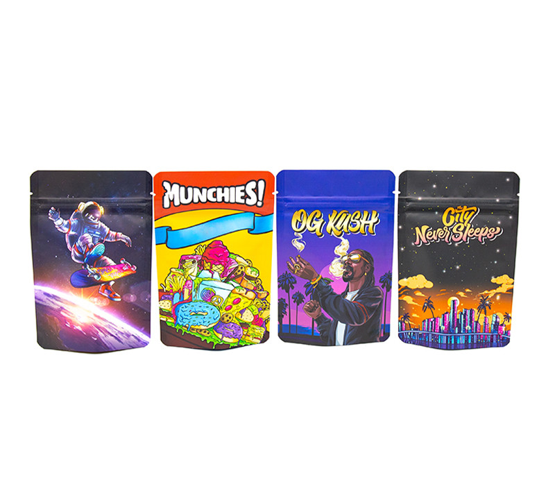 Recyclable Eco-Friendly Food Packaging Bags Self-Standing Zipper Bags Custom Printed Environmentally Friendly Bags