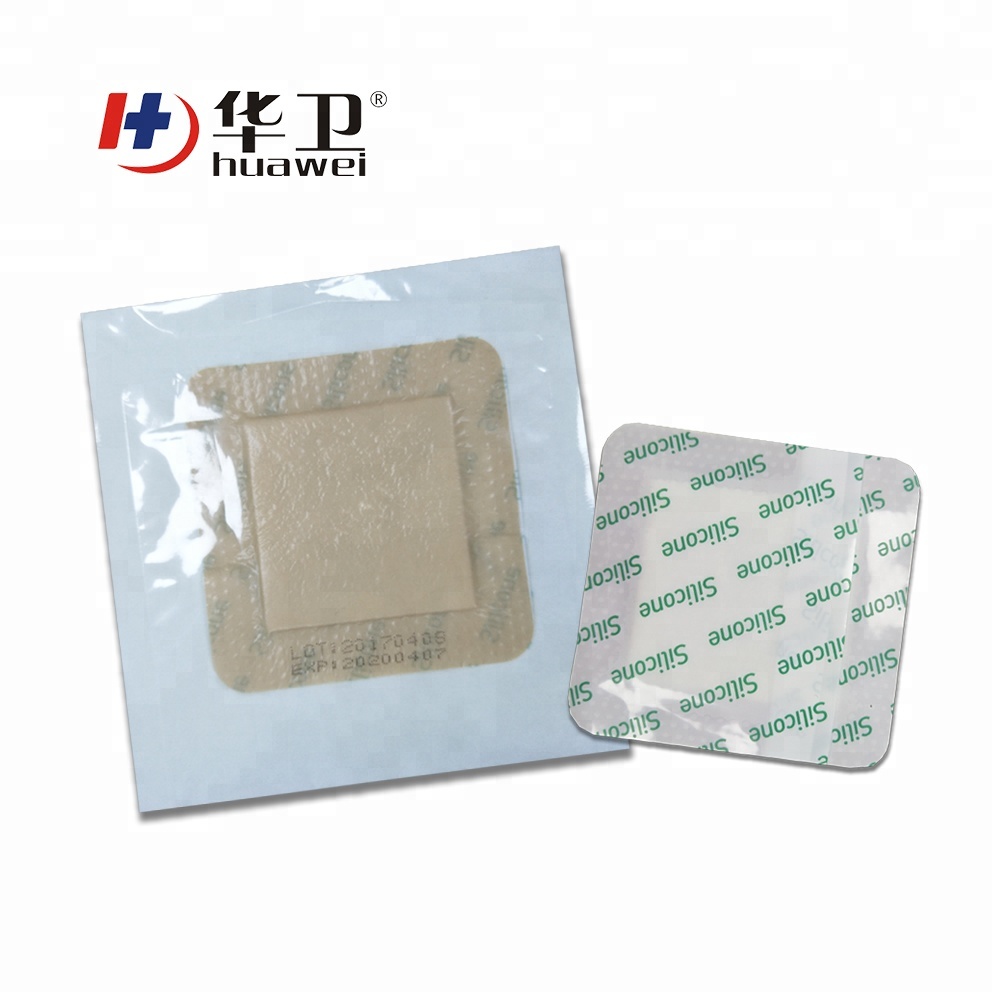 15*15cm advanced wound care high absorbent silicone wound dressing