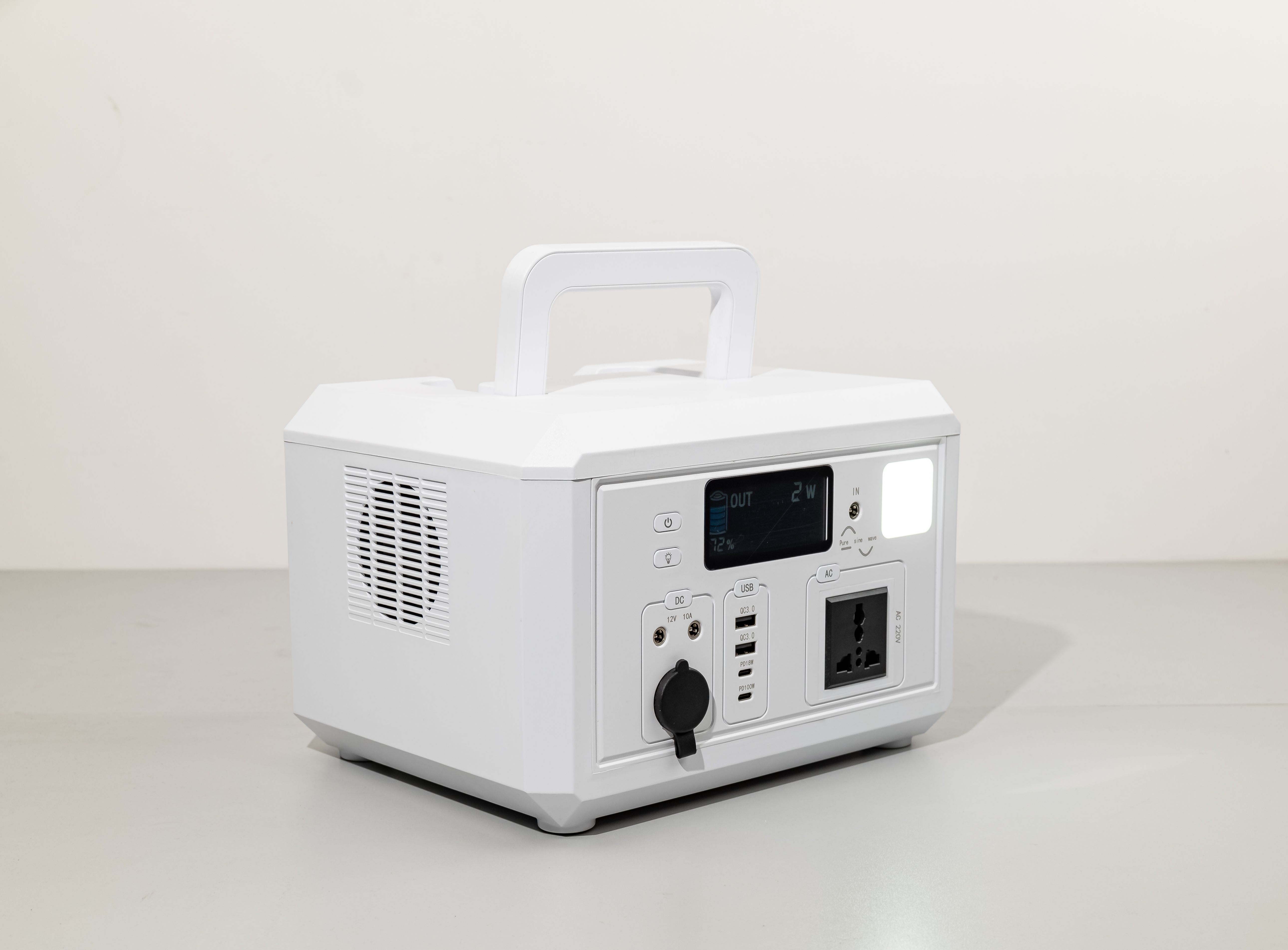 Free Transfer Switch AC Outlets 600W PV Charging Best Power Station With SOS Light For Emergency Power Supply