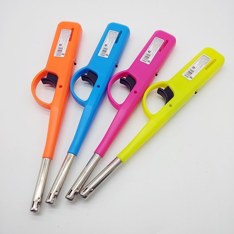 Colorful Refillable BBQ Lighter Flame Adjustable Kitchen Stove Fireplace Lighter
