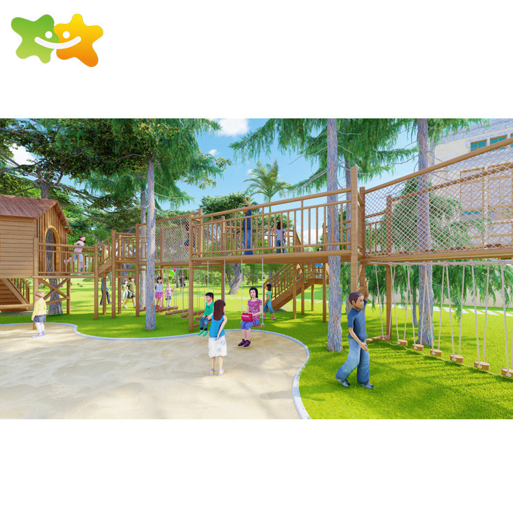 Custom Size Kids Outdoor Playground Equipment Garden