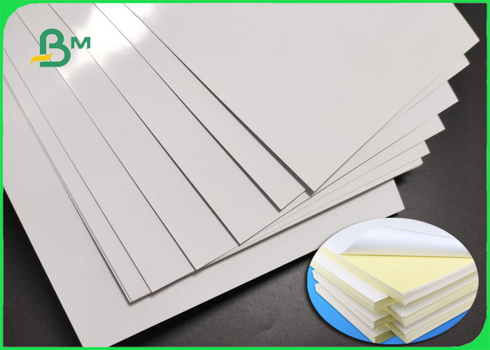 Shiny Cast Coated Adhesive Paper Top White Mirror Like Coat Sticker 80gsm + 85gsm
