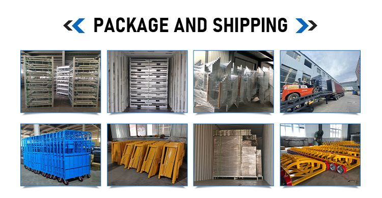 Pallet Metal Box Galvanized Coated Wire Mesh Heavy Duty Metal Storage Container Pallet Cages Equipment Shelf Stackable