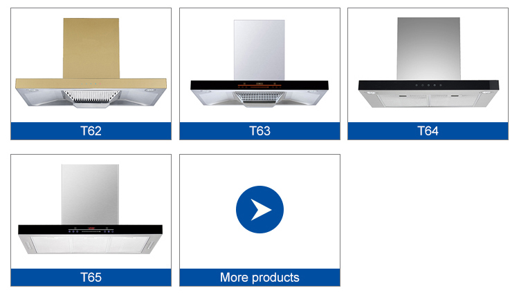 Touch Switch Kitchen Electric Modern Stylish Extractor T Shape Cooker Hood Range Hoods