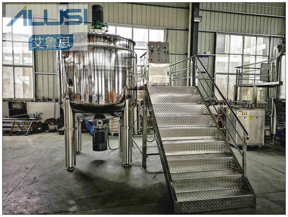Dish Washing Liquid Detergent Making Machine Liquid Homogenizer Heating Mixing Machine