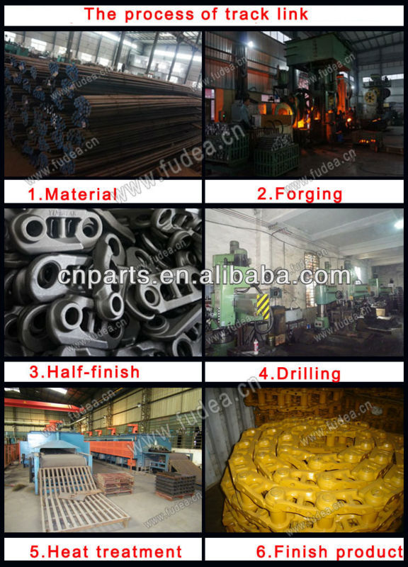 Forging Casting D61 Track Link for Lubricated Links D61EX-12 Bulldozer 134-32-00020