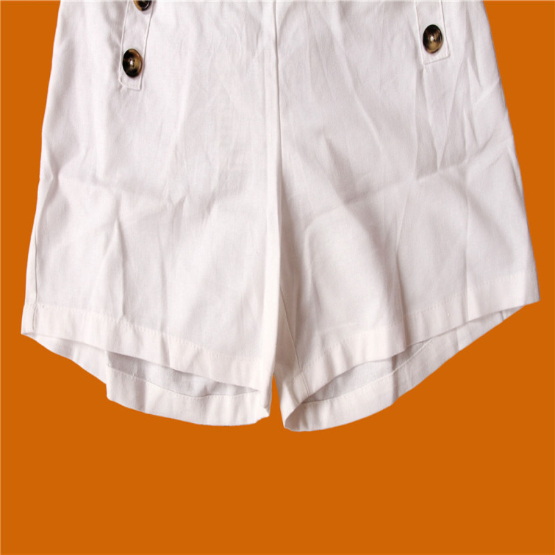 30% Cotton Ladies White Shorts
