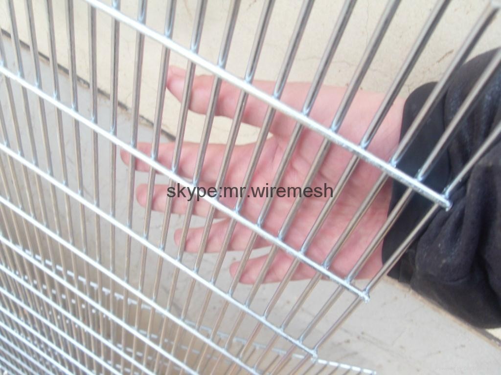 ultra 358 vinyl welded mesh security fencing 4mm 76.2*12.7mm for prisons, airports, laboratories, secure hospitals